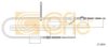 COFLE 17.2816 Cable, parking brake